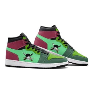 roronoa zoro one piece air jordan 1 high top shoes 2