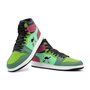 roronoa zoro one piece air jordan 1 high top shoes 4