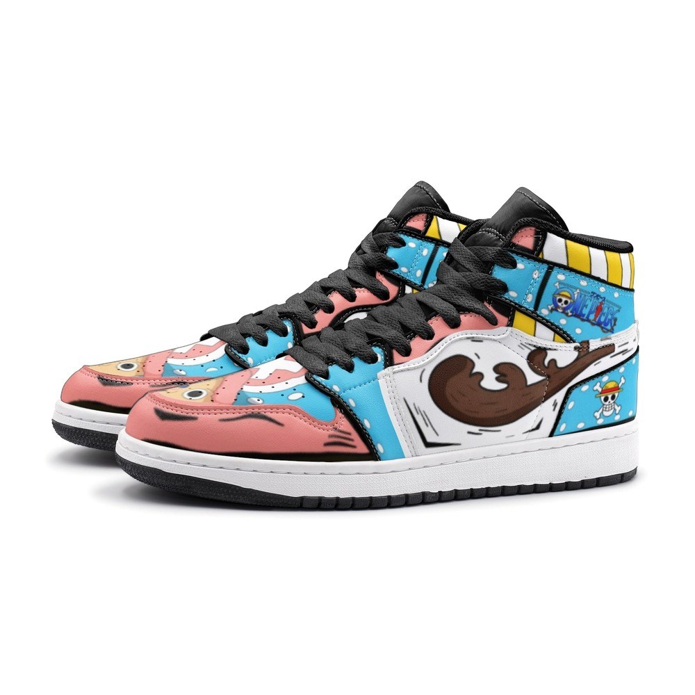 Tony Tony Chopper One Piece Air Jordan 1 High Top Shoes 3 Tony Tony Chopper One Piece Air Jordan 1 High Top Shoes - Image 3